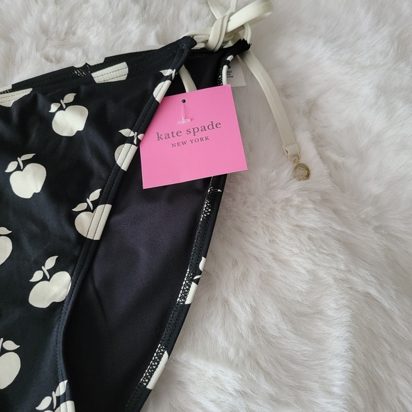 🦈KATE SPADE SWIMWEAR APPLE TOSS STRING BIKINI BOTTOM SIZE XL - Picture 4 of 6